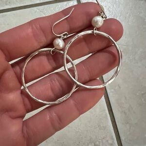 Silver hoops